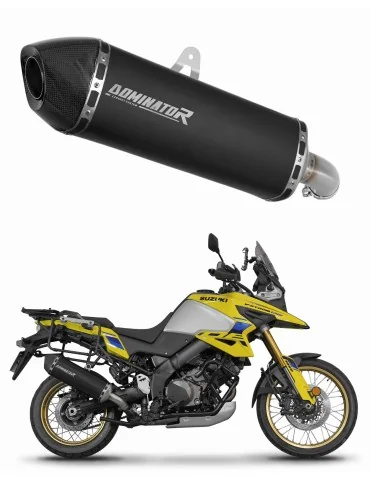 Silencieux slip-on Dominator HP7 Noir pour Suzuki V-Strom 1050 DE (2023-2025)