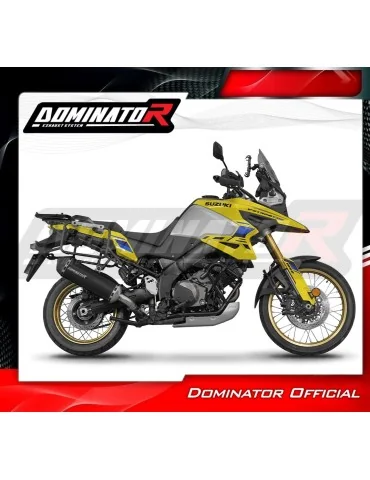 Silencieux slip-on Dominator HP7 Noir pour Suzuki V-Strom 1050 DE (2023-2025)