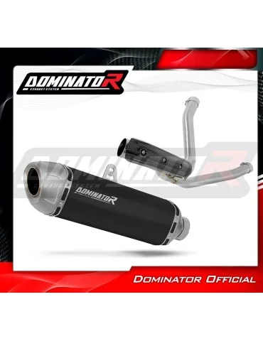 Silencieux slip-on Dominator S6 Noir pour Suzuki DL 650 V-Strom (2017-2025)