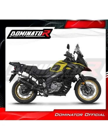 Silencieux slip-on Dominator S6 Noir pour Suzuki DL 650 V-Strom (2017-2025)