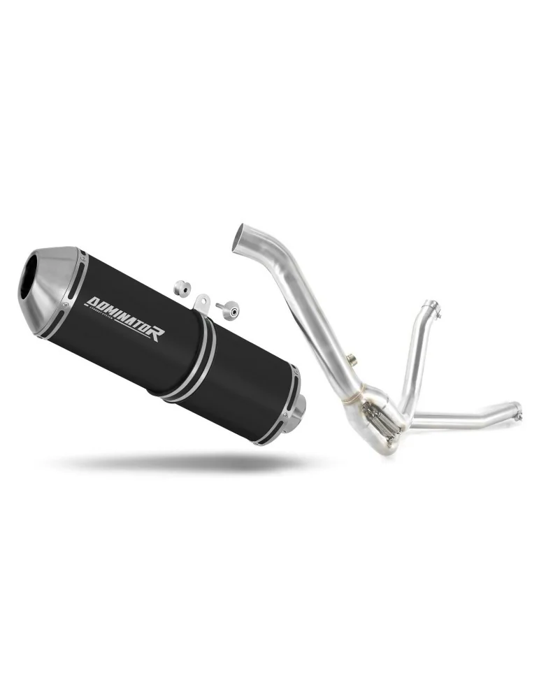 Silencieux slip-on Dominator OVR Noir pour Suzuki DL 650 V Strom (2007-2011)