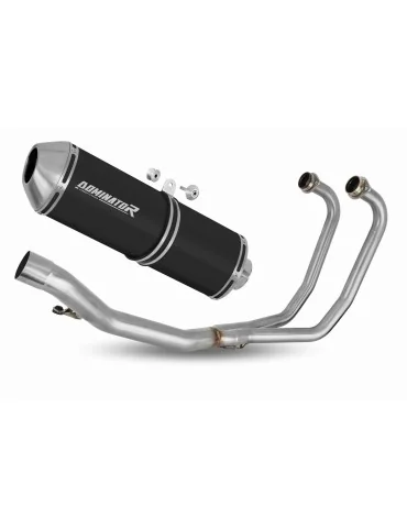 Ligne d'échappement complète inox Dominator OVR Noir pour Suzuki GS 500F (2004-2014)