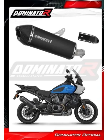 Silencieux slip-on Dominator HP7 Noir pour Harley-Davidson PAN America 1250 (2021-2024)