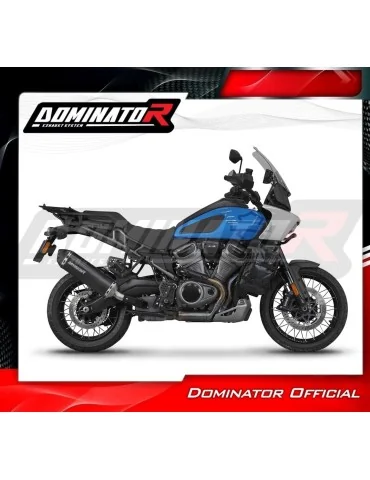Silencieux slip-on Dominator HP7 Noir pour Harley-Davidson PAN America 1250 (2021-2024)