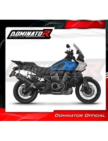 Silencieux slip-on Dominator HP7 Noir pour Harley-Davidson PAN America 1250 (2021-2024)