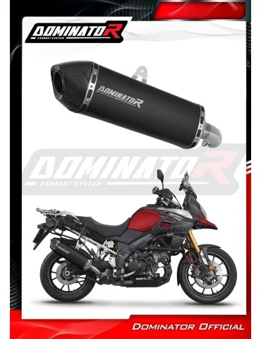 Silencieux slip-on Dominator HP7 Noir pour Suzuki DL 1000 V-Strom (2017-2020)
