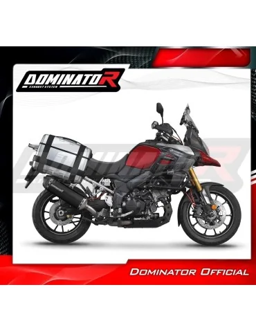 Silencieux slip-on Dominator HP7 Noir pour Suzuki DL 1000 V-Strom (2014-2016)