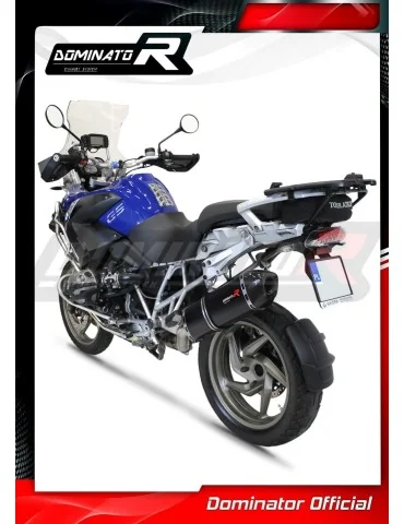 Silencieux slip-on homologué Dominator HP7 Noir pour BMW R1200GS (2004-2009)