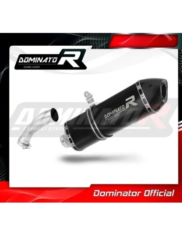 Silencieux slip-on homologué Dominator HP7 Noir pour BMW R1200GS Adventure (2004-2009)