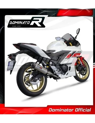 Ligne d'échappement complète inox Dominator HP8 pour Yamaha YZF-R3 (2019-2024) - réf. YA147DF