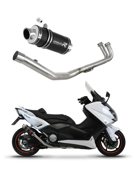 Ligne d'échappement complète inox Dominator GP1 Noir pour Yamaha XP 530 T-max 2012-2016, vue 1