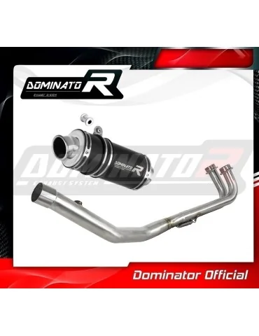 Ligne d'échappement complète inox Dominator GP1 Noir pour Yamaha XP 530 T-max (2012-2016)