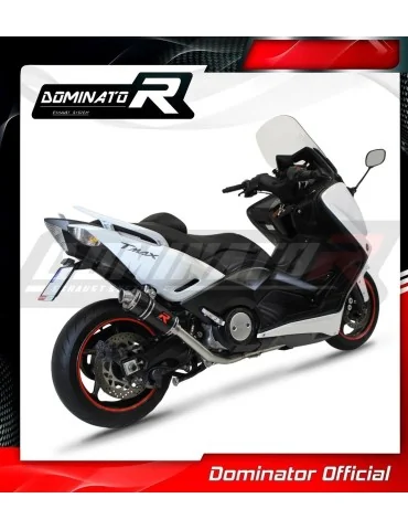 Ligne d'échappement complète inox Dominator GP1 Noir pour Yamaha XP 530 T-max (2012-2016)