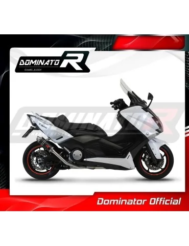 Ligne d'échappement complète inox Dominator GP1 Noir pour Yamaha XP 530 T-max (2012-2016)