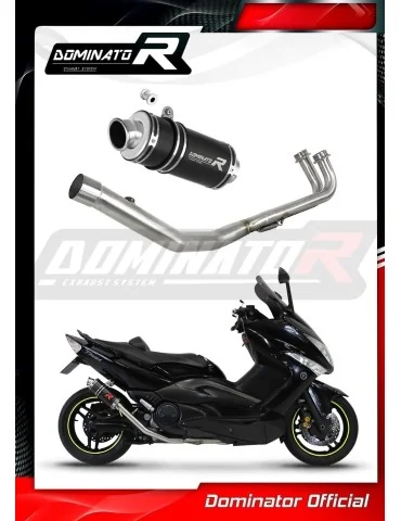 Ligne d'échappement complète inox Dominator GP1 Noir pour Yamaha T-max 500 (2008-2011)