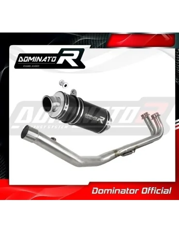 Ligne d'échappement complète inox Dominator GP1 Noir pour Yamaha T-max 500 (2008-2011)