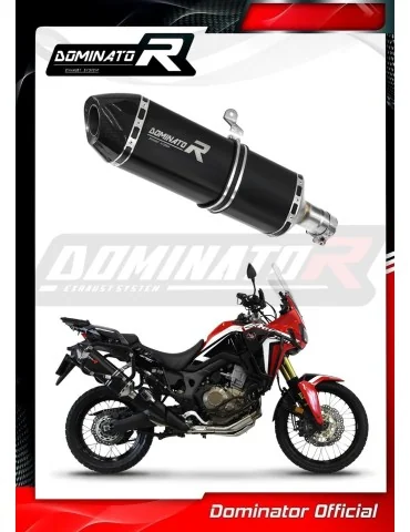 Silencieux slip-on Dominator HP7 Noir pour Honda CRF 1000L Africa Twin (2016-2019)