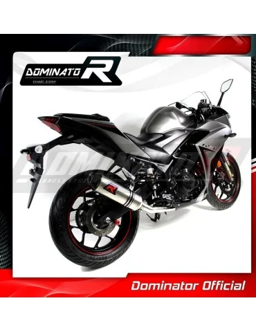 Ligne d'échappement complète inox Dominator HP3 pour Yamaha YZF R3 (2015-2018)
