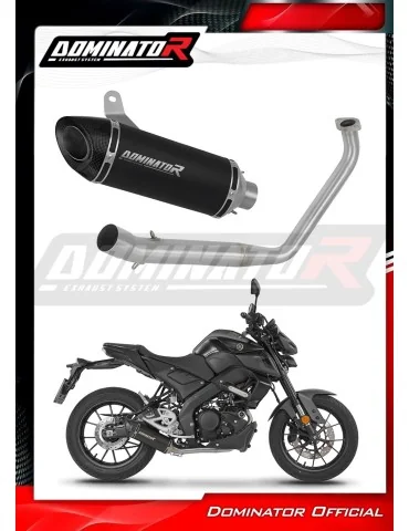 Ligne d'échappement complète inox Dominator HP8 Noir pour Yamaha MT 125 (2020)