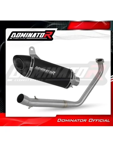 Ligne d'échappement complète inox Dominator HP8 Noir pour Yamaha MT 125 (2020)