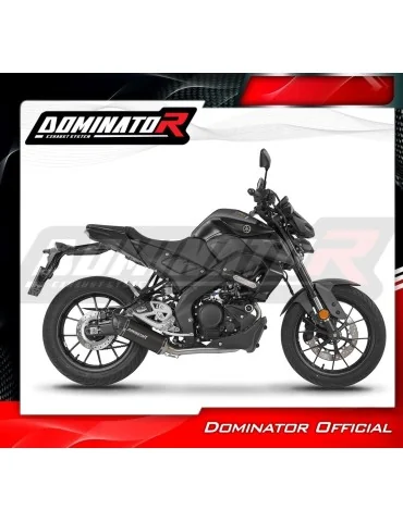 Ligne d'échappement complète inox Dominator HP8 Noir pour Yamaha MT 125 (2021-2024)