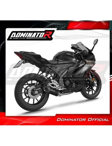 Ligne d'échappement complète inox Dominator HP8 Noir pour Yamaha YZF R125 (2019-2020)