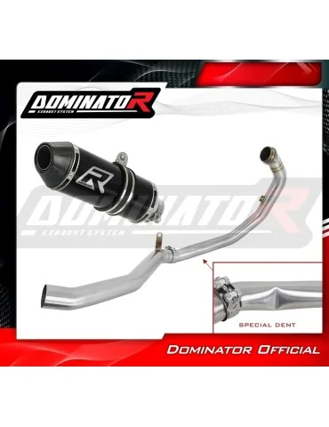 Ligne d'échappement complète inox Dominator HP3 Noir pour Husqvarna Vitpilen 401 (2020-2023)