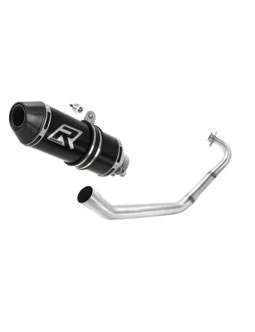 Ligne d'échappement complète inox Dominator HP3 Noir pour Yamaha YZF R125 (2014-2018)