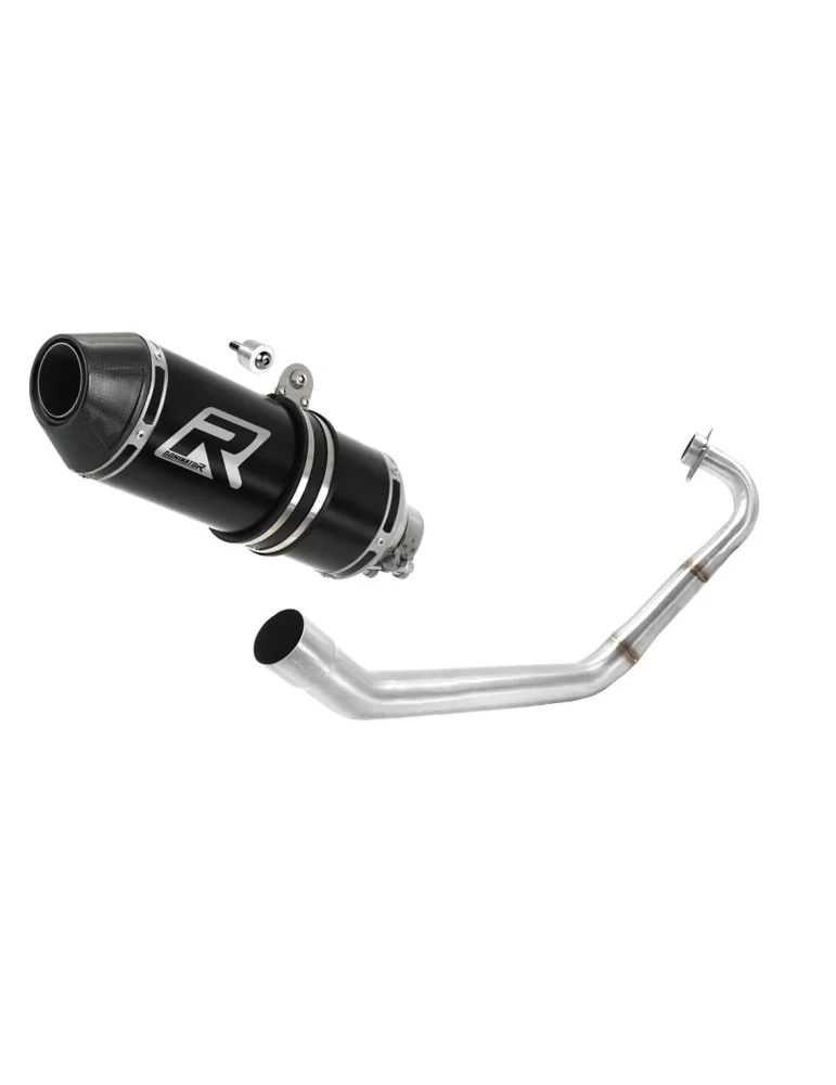 Ligne d'échappement complète inox Dominator HP3 Noir pour Yamaha YZF R125 (2014-2018)