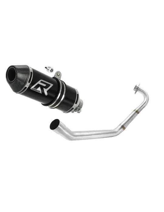 Ligne d'échappement complète inox Dominator HP3 Noir pour Yamaha YZF R125 2014-2018, vue 1