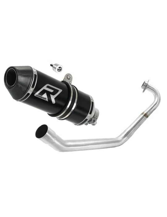 Ligne d'échappement complète inox Dominator HP3 Noir pour Yamaha MT 125 2014-2019, vue 1