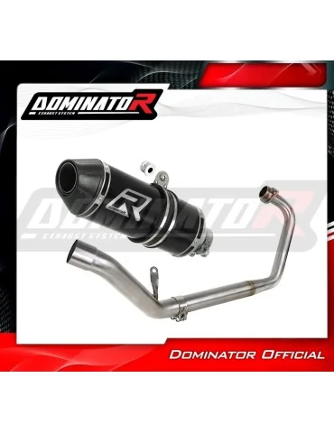 Ligne d'échappement complète inox Dominator HP3 Noir pour Honda CBR 125 R (2011-2018)