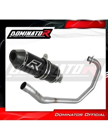 Ligne d'échappement complète inox Dominator HP3 Noir pour Honda CBF 125 (2009-2014)