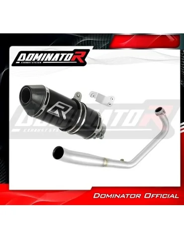 Ligne d'échappement complète inox Dominator HP3 Noir pour Honda CB 125 R (2018-2020)