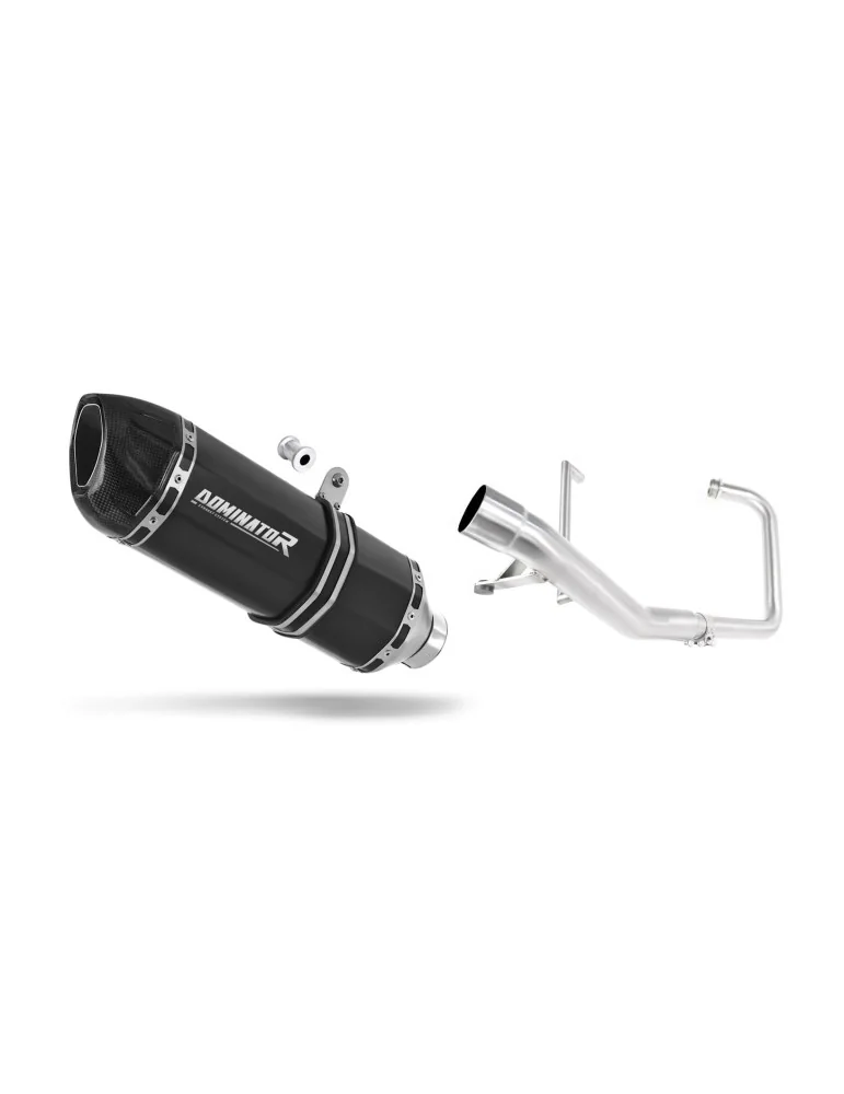 Ligne d'échappement complète inox Dominator HP1 Noir pour Yamaha YBR 125 (2000-2008)