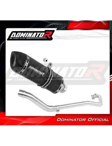 Ligne d'échappement complète inox Dominator HP1 Noir pour Suzuki GSX S 125 (2017-2019)