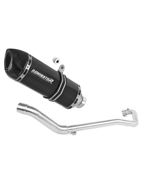 Ligne d'échappement complète inox Dominator HP1 Noir pour Suzuki GSX R 125 2017-2019, vue 1