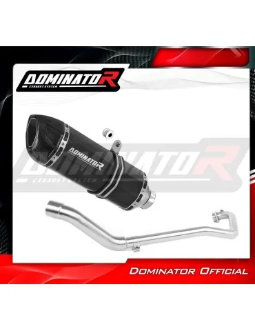 Ligne d'échappement complète inox Dominator HP1 Noir pour Suzuki GSX R 125 (2017-2019)