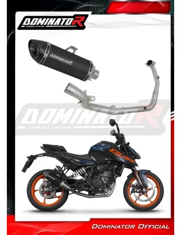 Ligne d'échappement complète inox Dominator HP8 Noir pour KTM 125 Duke (2024)
