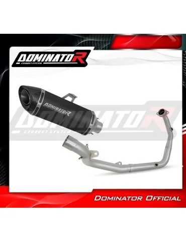 Ligne d'échappement complète inox Dominator HP8 Noir pour KTM 125 Duke (2024)