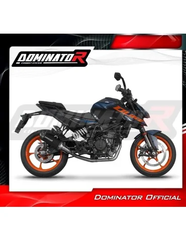 Ligne d'échappement complète inox Dominator HP8 Noir pour KTM 125 Duke (2024)