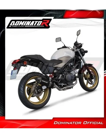 Ligne d'échappement complète inox Dominator HP3 Noir pour Honda VTR 250 (2009-2015)