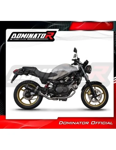 Ligne d'échappement complète inox Dominator HP3 Noir pour Honda VTR 250 (2009-2015)