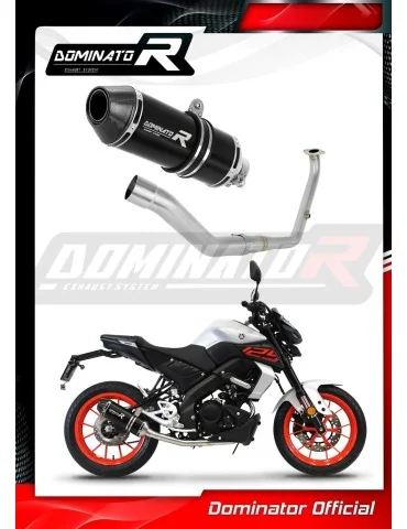 Ligne d'échappement complète inox Dominator HP3 Noir pour Yamaha MT 125 (2021-2024)