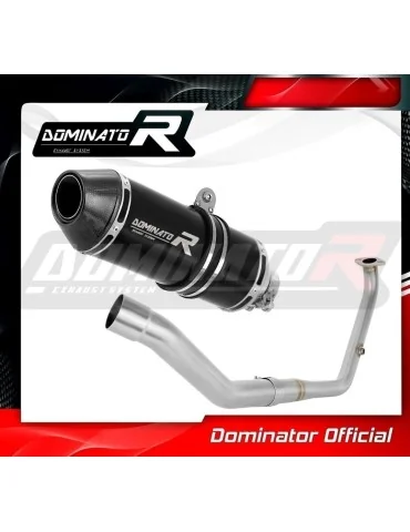 Ligne d'échappement complète inox Dominator HP3 Noir pour Yamaha MT 125 (2021-2024)