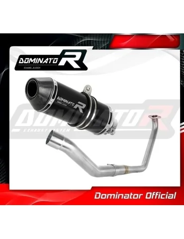 Ligne d'échappement complète inox Dominator HP3 Noir pour Yamaha YZF R125 (2019-2020)