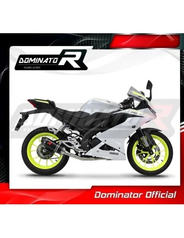 Ligne d'échappement complète inox Dominator HP3 Noir pour Yamaha YZF R125 (2019-2020)