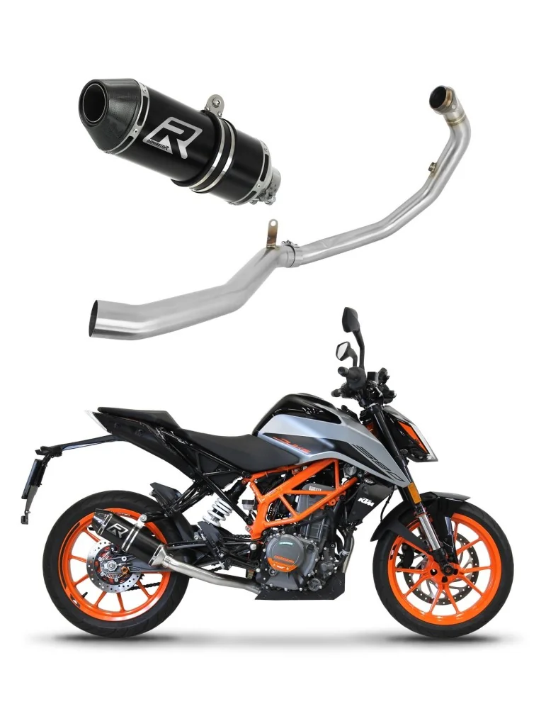 Ligne d'échappement complète inox Dominator HP3 Noir pour KTM 390 Duke (2021-2023)