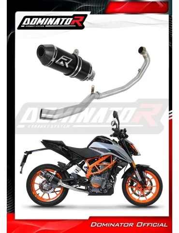 Ligne d'échappement complète inox Dominator HP3 Noir pour KTM 390 Duke (2021-2023)