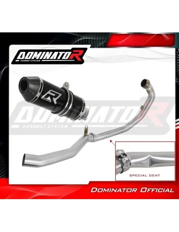 Ligne d'échappement complète inox Dominator HP3 Noir pour KTM 390 Duke (2021-2023)